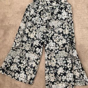 Club Monaco Silk Floral Culottes